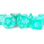 Stardust Acrylic Polyhedral Dice Set- Turquoise