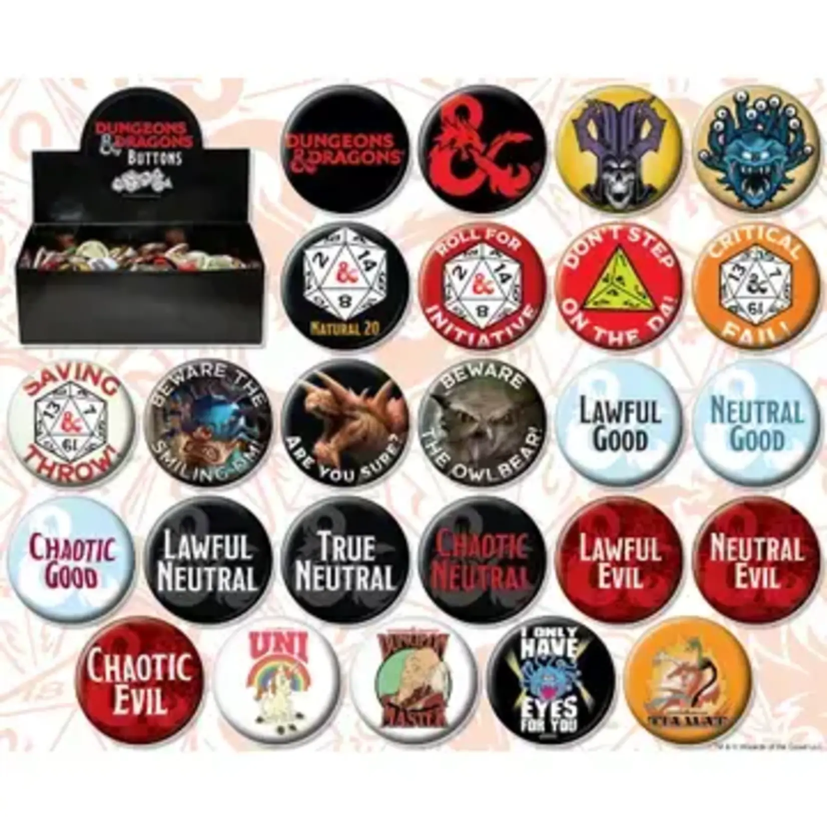 D&D Assorted Buttons