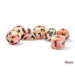 Chessex CHX 22442 Mega-Hedrals Festive Circus/Black Polyhedral 7-die Set