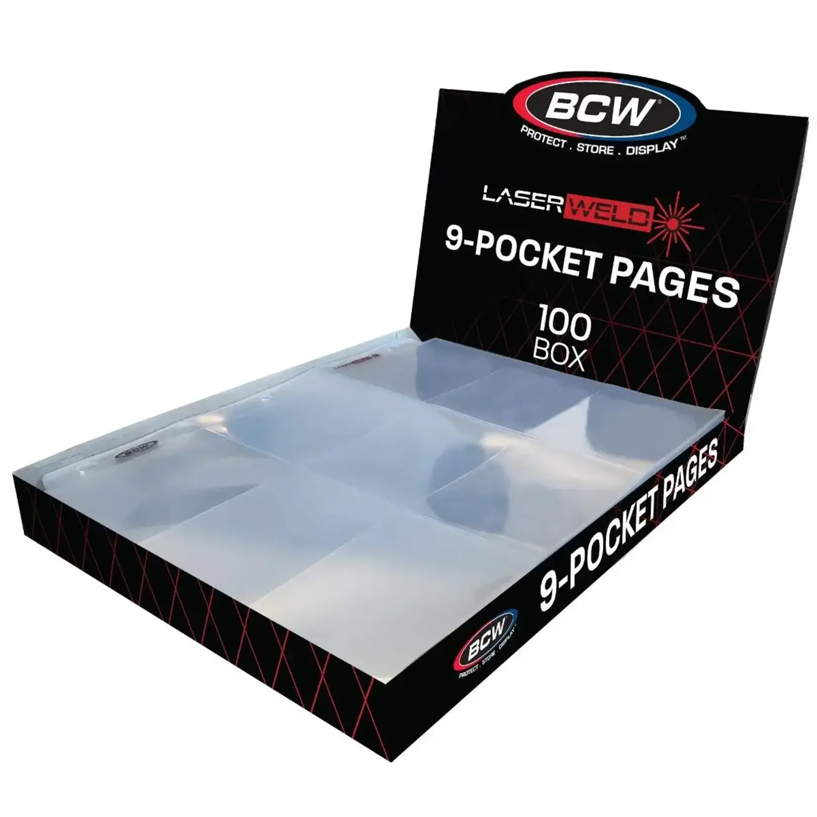 BCW Supplies 9-Pocket Pages BCW Laserweld (100 Ct Box)