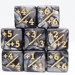 +1/+1 Counter Pearl Black (set of 8)
