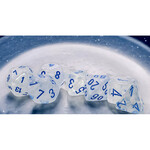 Chessex CHX 22581 Mega-Hedrals Borealis Luminary Icicle / Light Blue Polyhedral 7-die Set