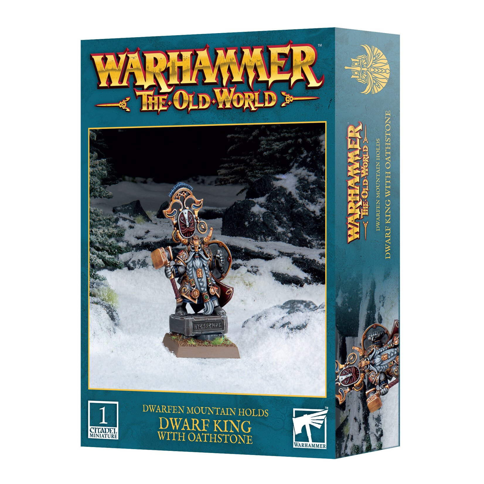 Games Workshop Old World: Dwarfen Mountain Holds Dwarf King With Oathstone