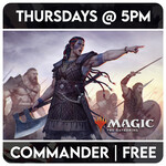 Magic: the Gathering Events 11/20 Thursday @ 5 PM - Magic: the Gathering Commander Night
