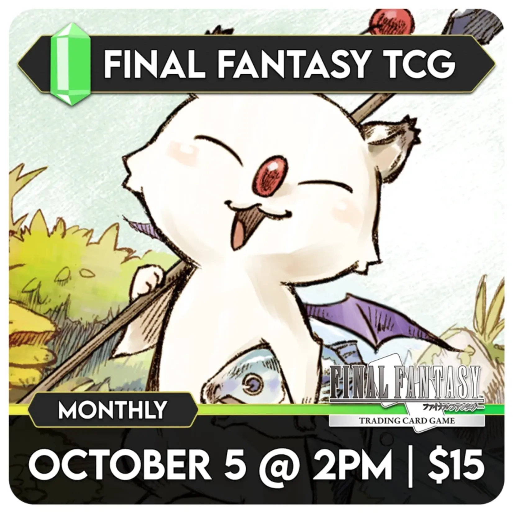 Final Fantasy TCG Events 10/19 Sunday @ 2 PM - Final Fantasy TCG - Constructed