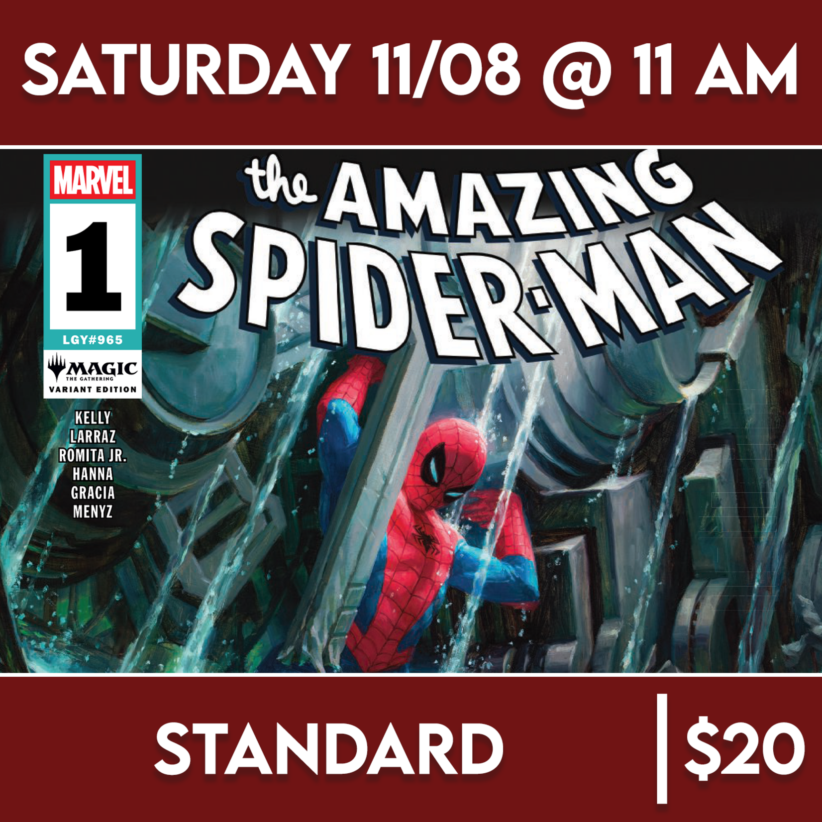 Magic: the Gathering Events 11/08 Saturday @ 11 AM - Magic - Spider-Man: The Final Battle Event [Standard]