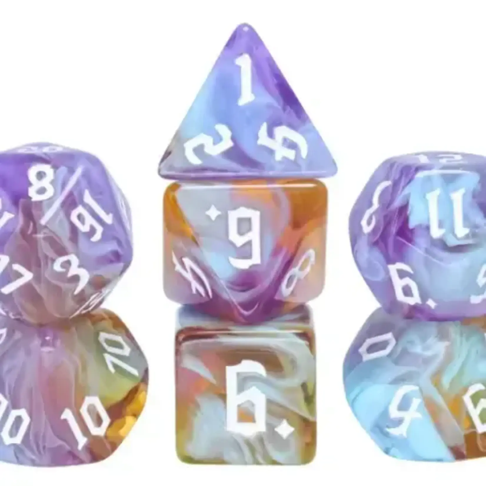 Foam Brain Games Dice : Amethyst Sunset Rpg Dice Set Foam Brain Games
