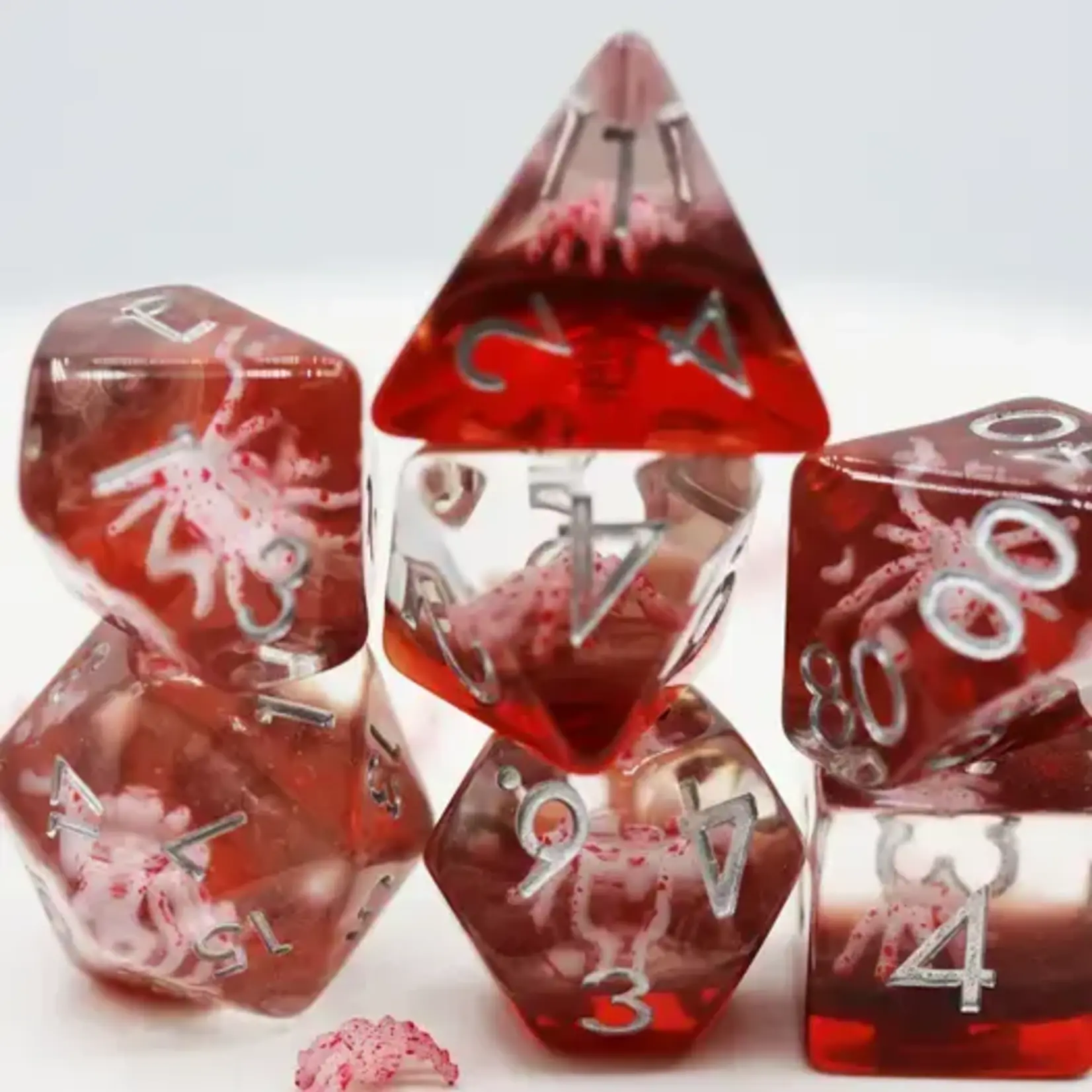 Foam Brain Games Dice :  Ghost Spider Rpg Dice Set Foam Brain Games