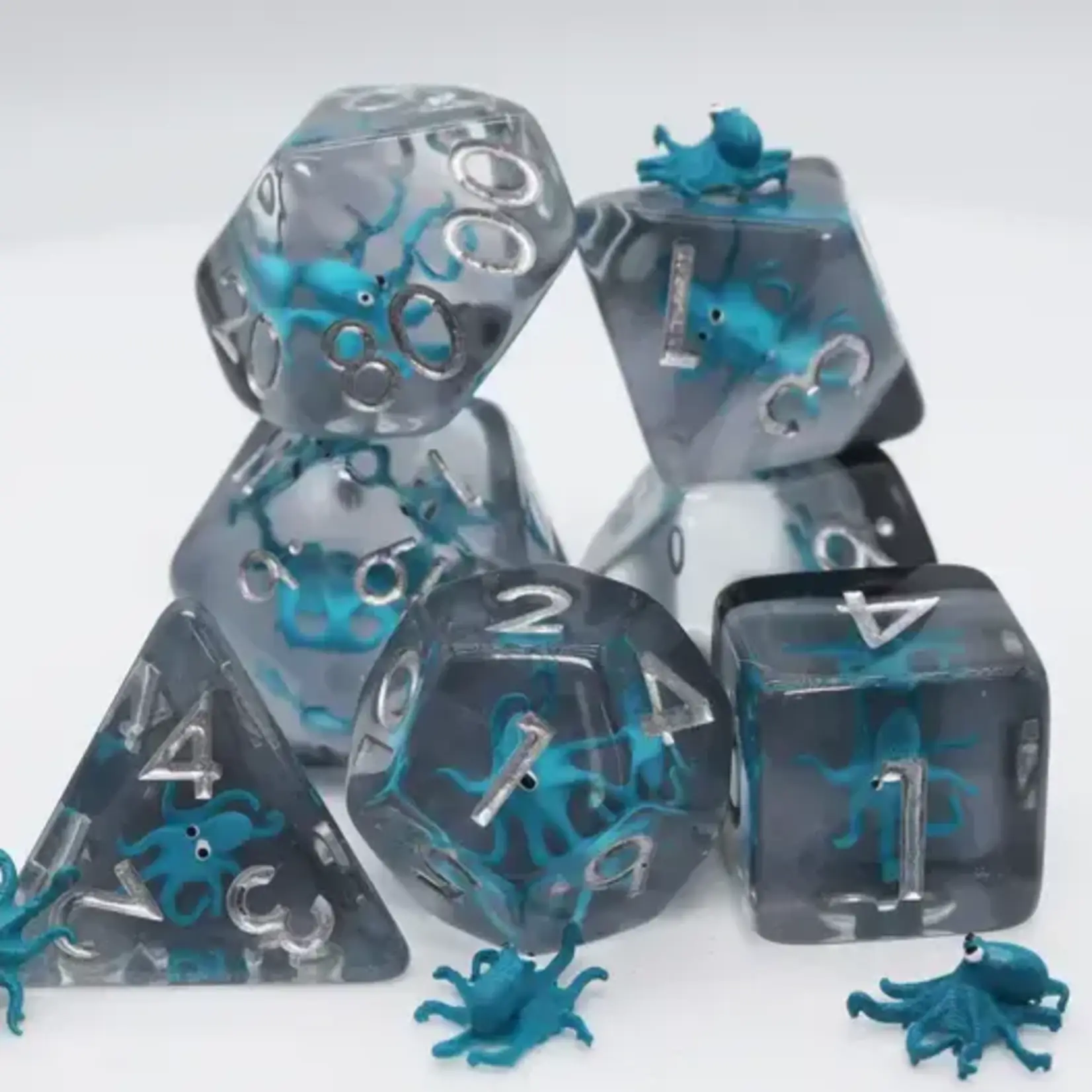 Foam Brain Games Dice : Teal Octopus Rpg Dice Set Foam Brain Games