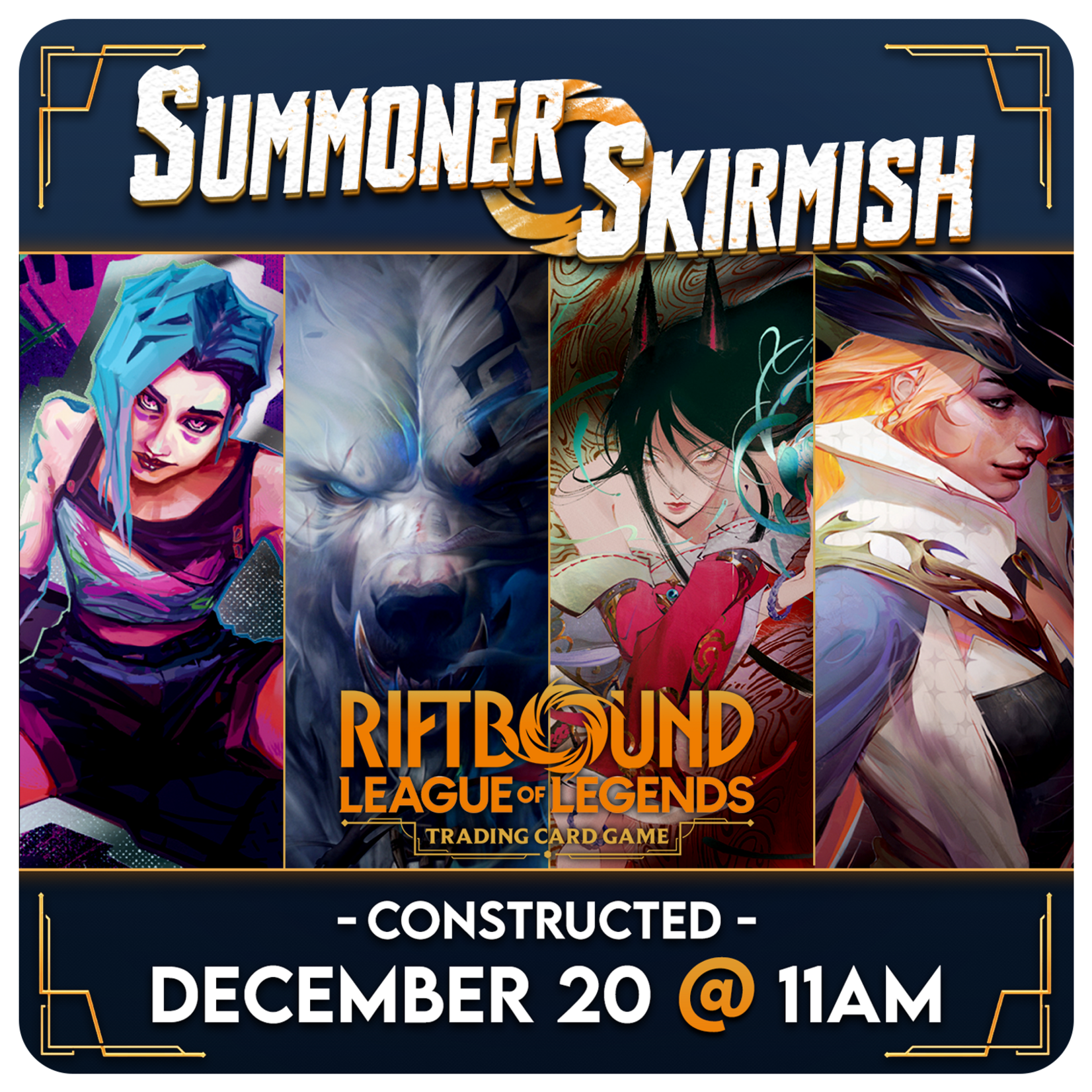 Riftbound Events 12/20 Saturday @ 11 AM - Riftbound Summoner Skirmish