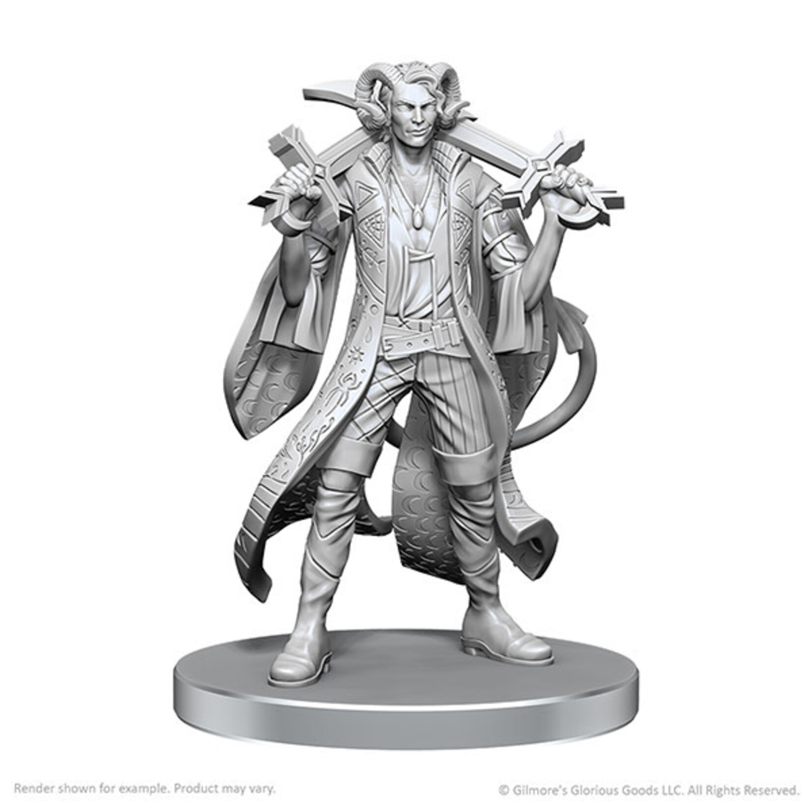 WizKids WZK90790: Critical Role Unpainted Miniatures: Wave 26- Mollymauk Tealeaf & Caduceus Clay