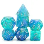 Foam Brain Games Blue & Green Seabed Treasure Rpg Dice Set Foam Brain Games