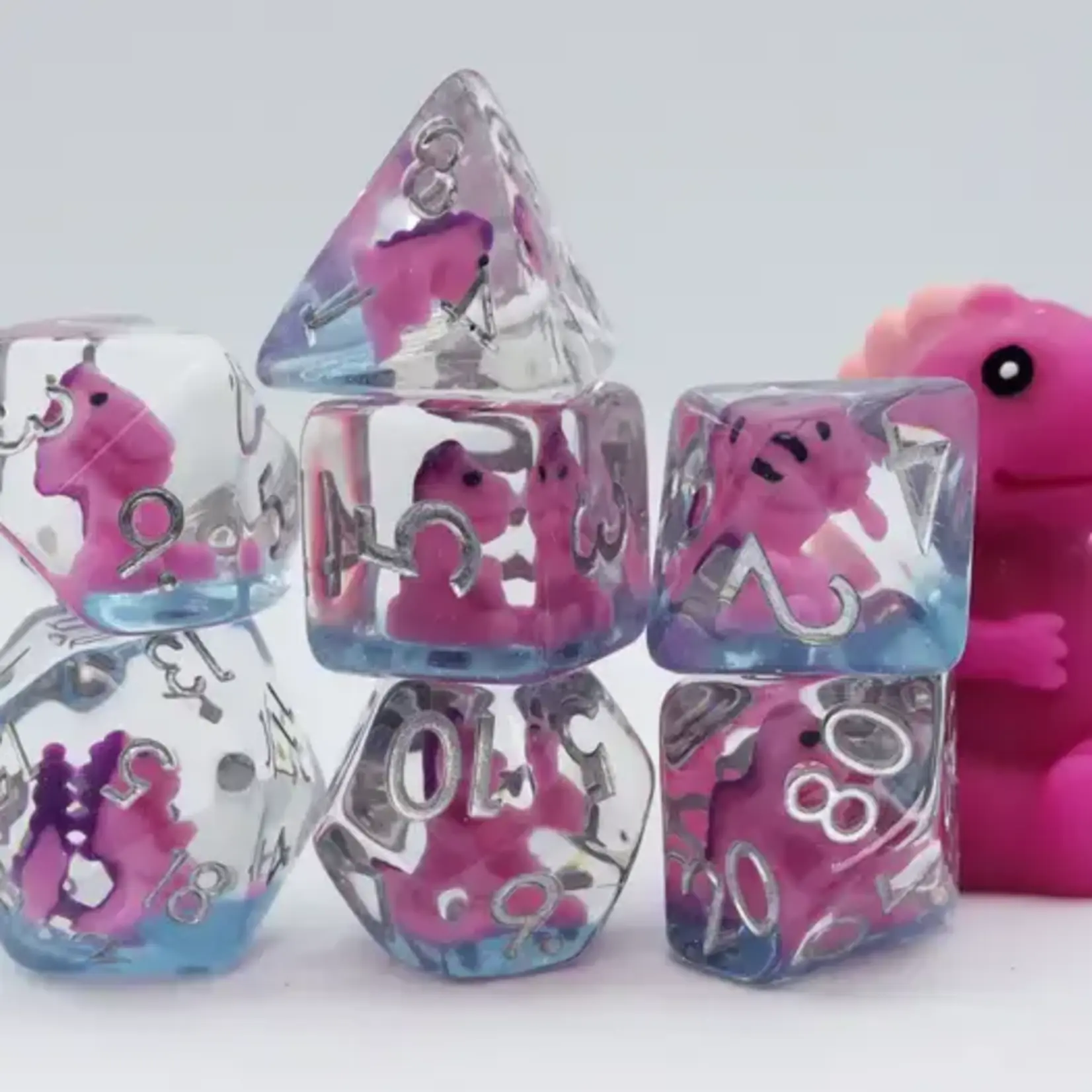 Foam Brain Games Pink T-Rex Rpg Dice Set Foam Brain Games