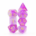 Foam Brain Games Purple Milky Rpg Dice Set Foam Brain Games