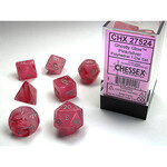 Chessex CHX 27524 Ghostly Pink / Silver Polyhedral 7-die set