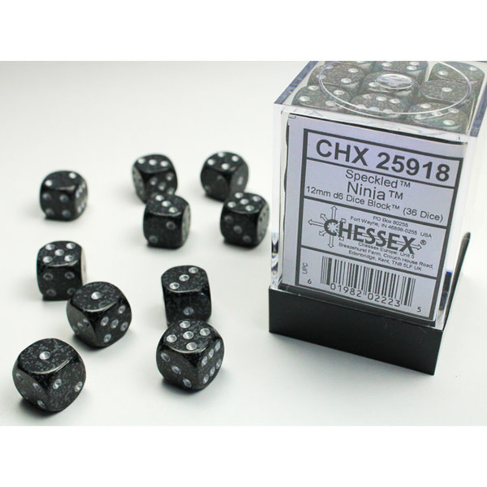 Chessex CHX 25918 Speckled Ninja 12mm (36d6)