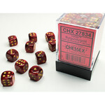 Chessex CHX 27834 Vortex Burgundy / Gold 12mm (36d6)