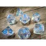 Chessex CHX 27581 Borealis Luminary Icicle / Light Blue Polyhedral 7-die Set