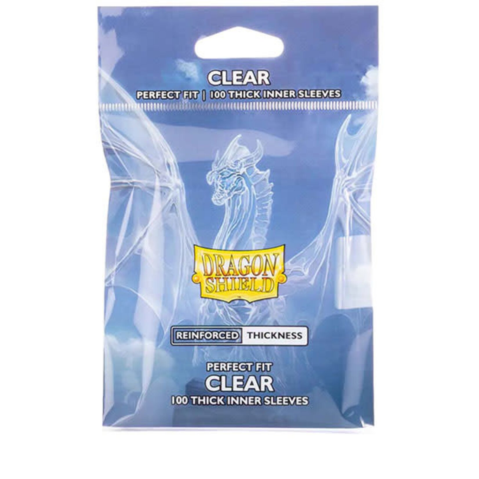 Dragon Shield Dragon Shield Sleeves: Perfect Fit Standard- Thick Inner Sleeves- Clear (100 ct.)