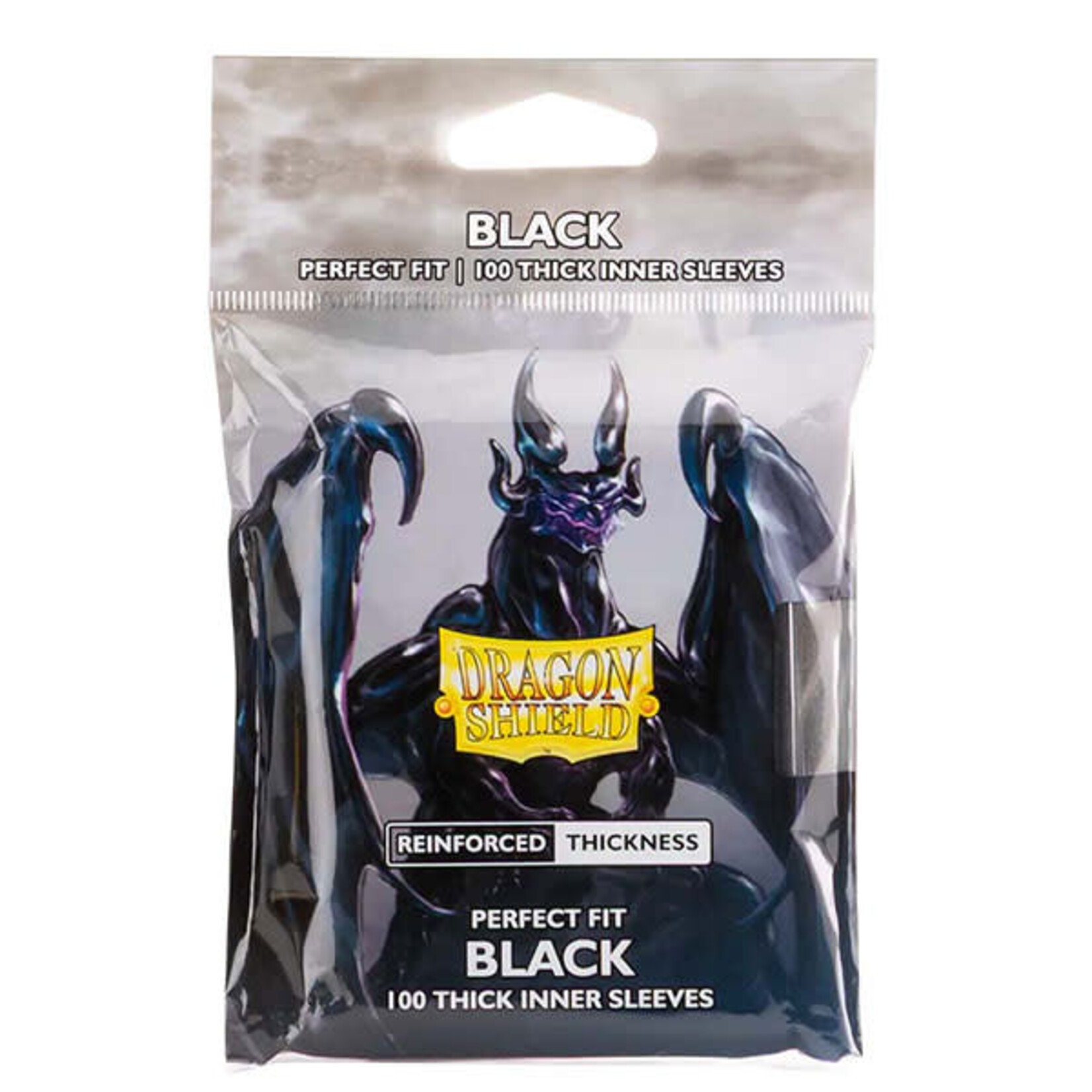 Dragon Shield Dragon Shield Sleeves: Perfect Fit Standard- Thick Inner Sleeves- Black (100 ct.)