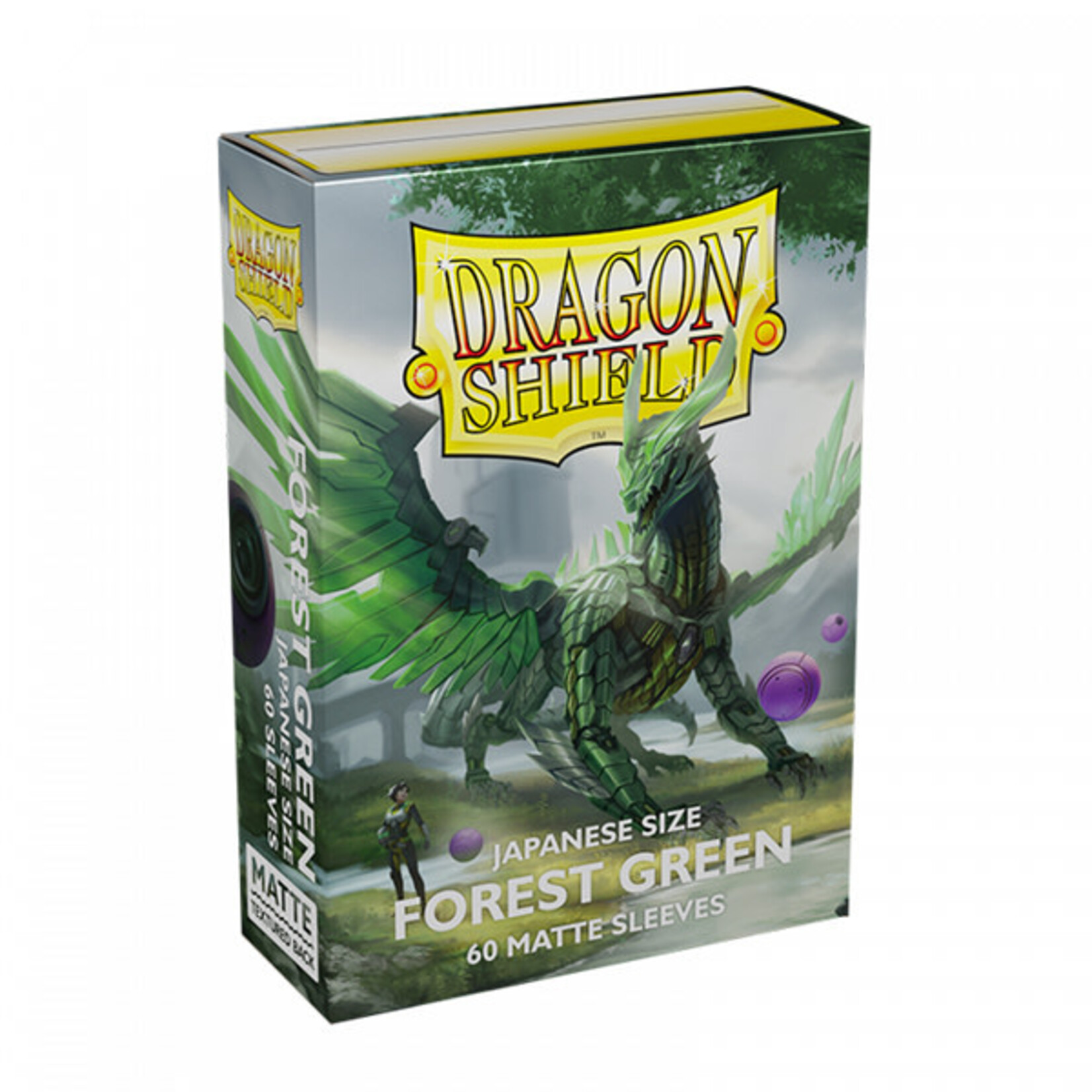 Arcane Tinmen Dragon Shield - Japanese Sleeves - Matte Forest Green (60)