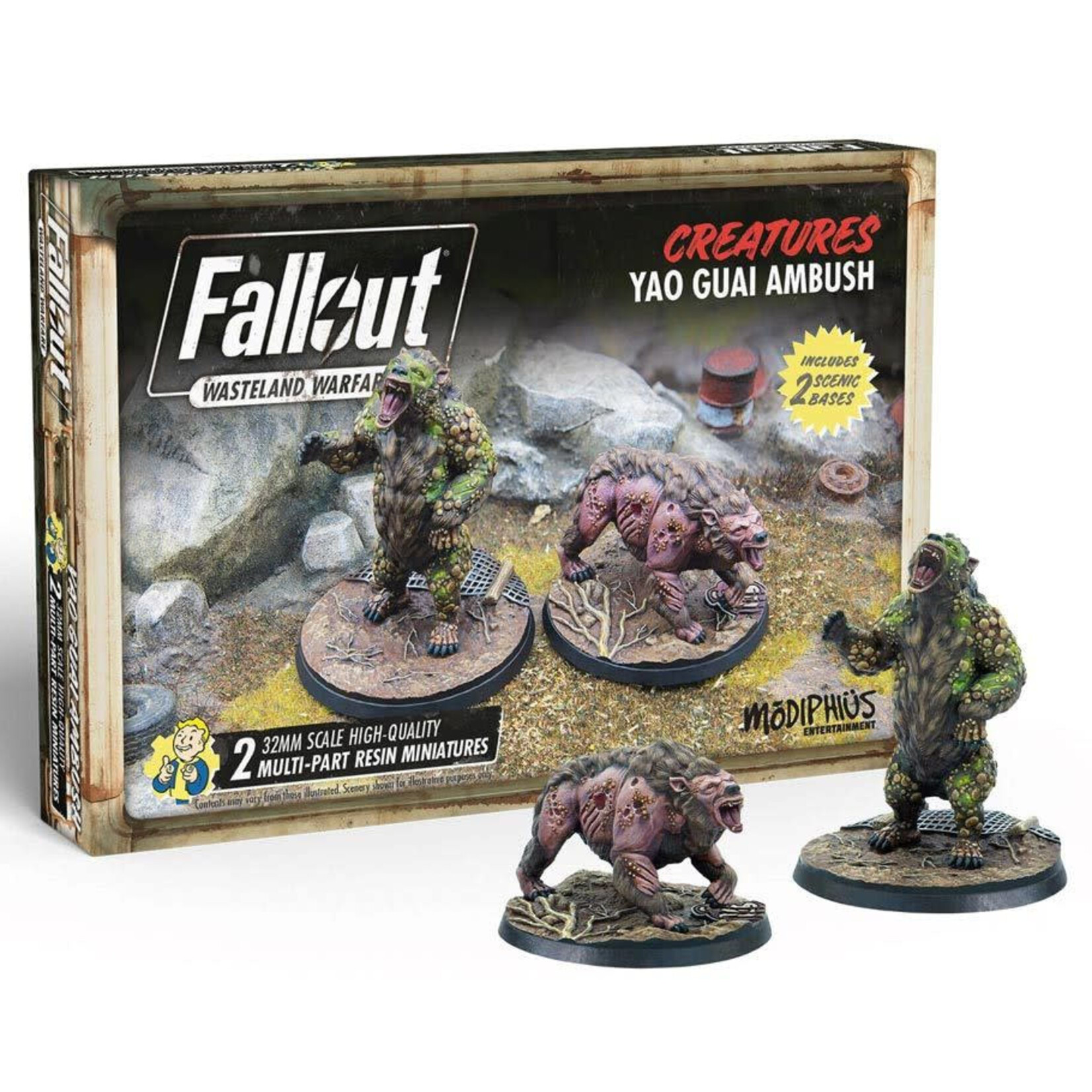Modipheus Entertainment Fallout: Wasteland Warfare: Creatures Yao Guai Ambush