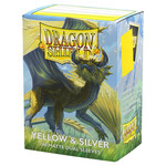 Arcane Tinmen Dragon Shield - Sleeves - Dual Matte Yellow & Silver (100)
