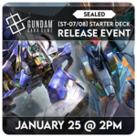 Gundam TCG Events 01/25 Sunday @ 2PM - Gundam TCG Starter Deck Release Event