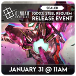 Gundam TCG Events 01/31 Saturday @ 11 AM - Gundam TCG: Steel Requiem Release Event [Sealed]