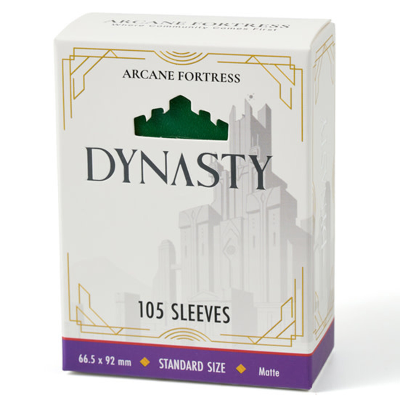 Arcane Fortress Arcane Fortress Sleeves Dynasty: Standard- Matte- Forest Green (100 ct)