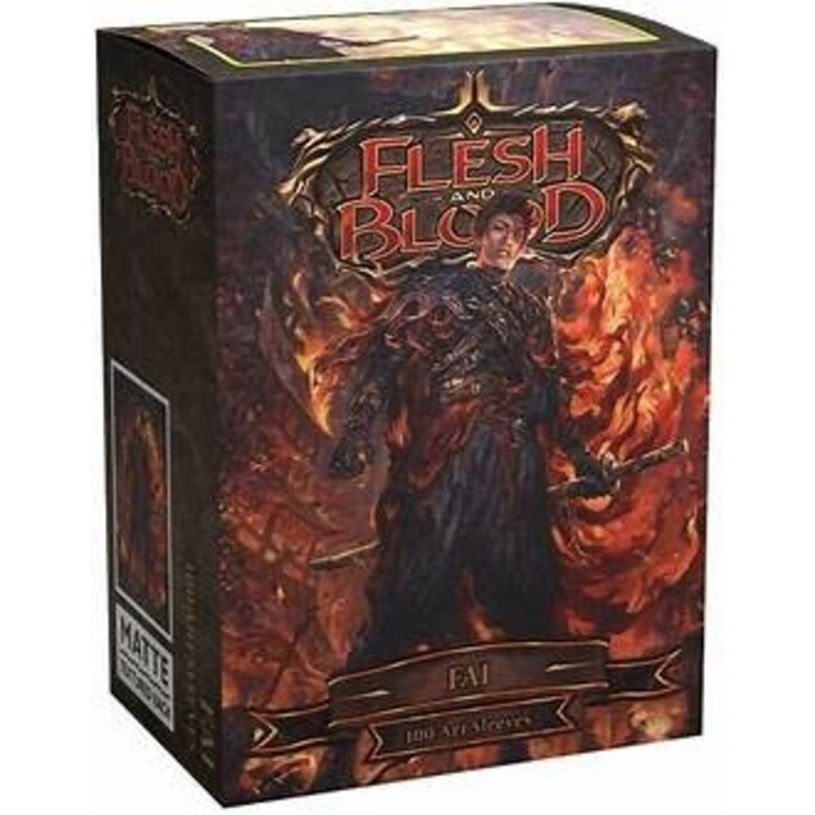 Arcane Tinmen Dragon Shield -  Standard Sleeves -  Fai Matte Flesh and Blood Art(100)