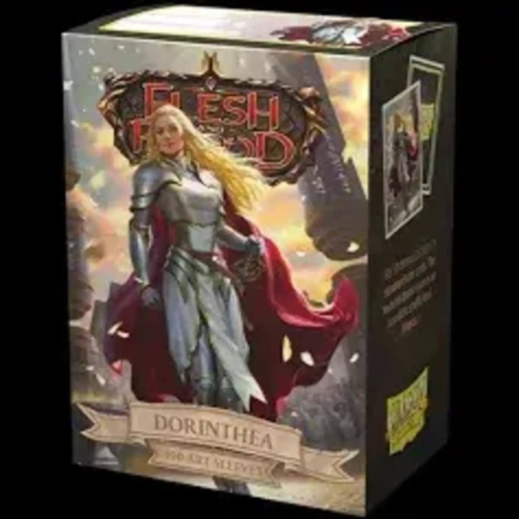 Arcane Tinmen Dragon Shield -  Standard Sleeves -Dorinthea Matte Flesh and Blood Art(100)