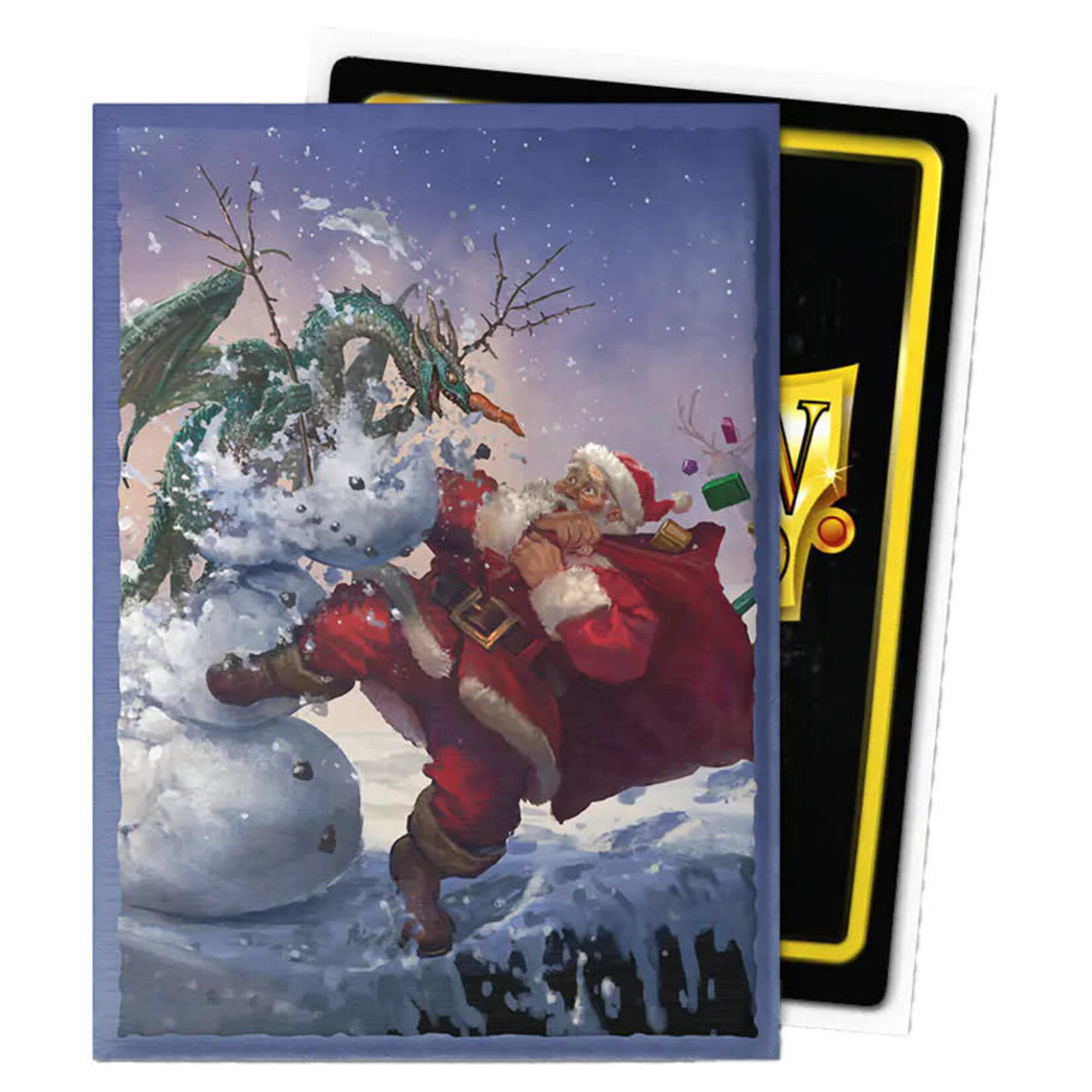 Dragon Shield Sleeves : Standard- Brushed 'Christmas 2025' Art, Limited Edition (100ct