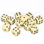 Chessex CHX 25600 Opaque Ivory / Black 16mm (12d6)