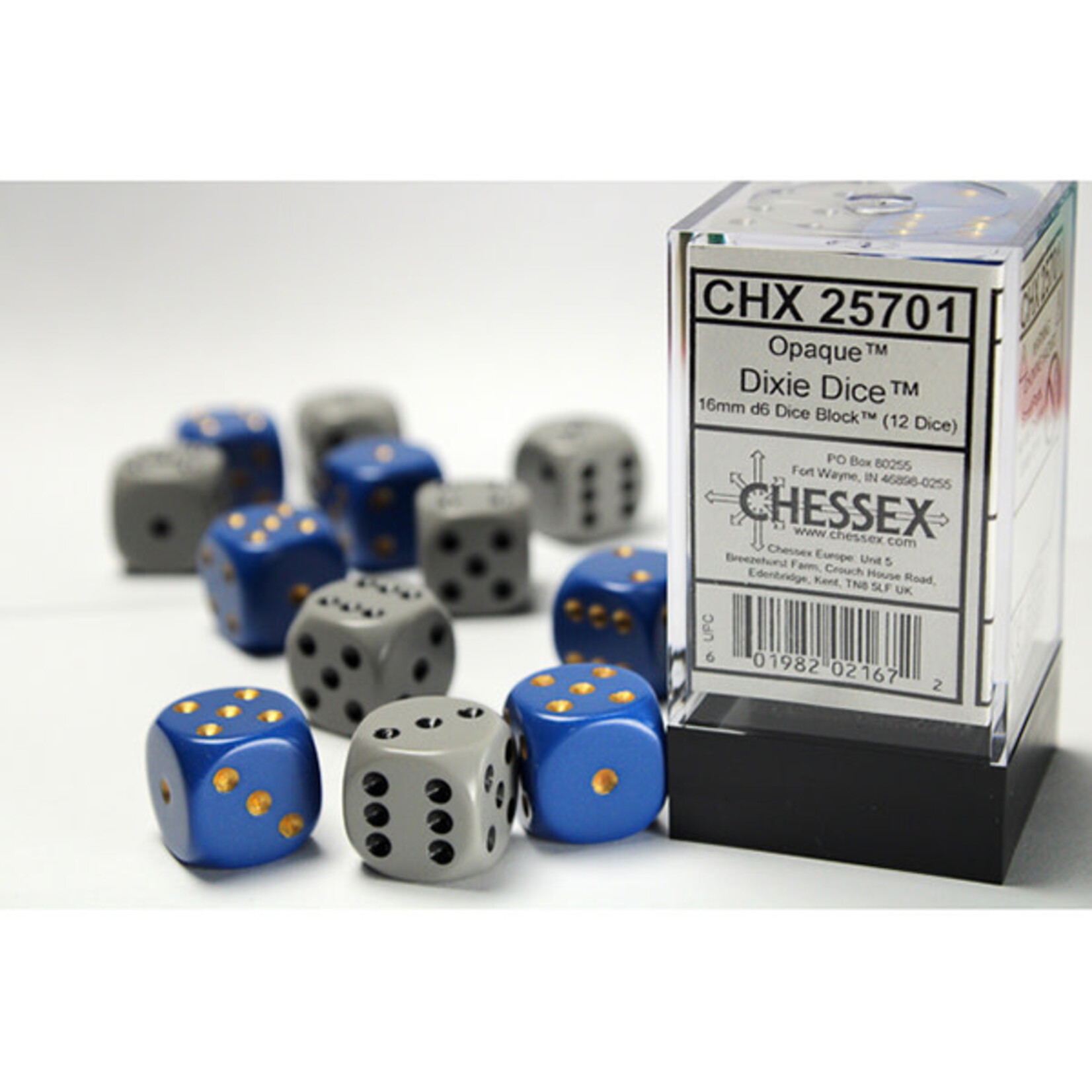 Chessex CHX 25701 Opaque Dixie 16mm (12d6)
