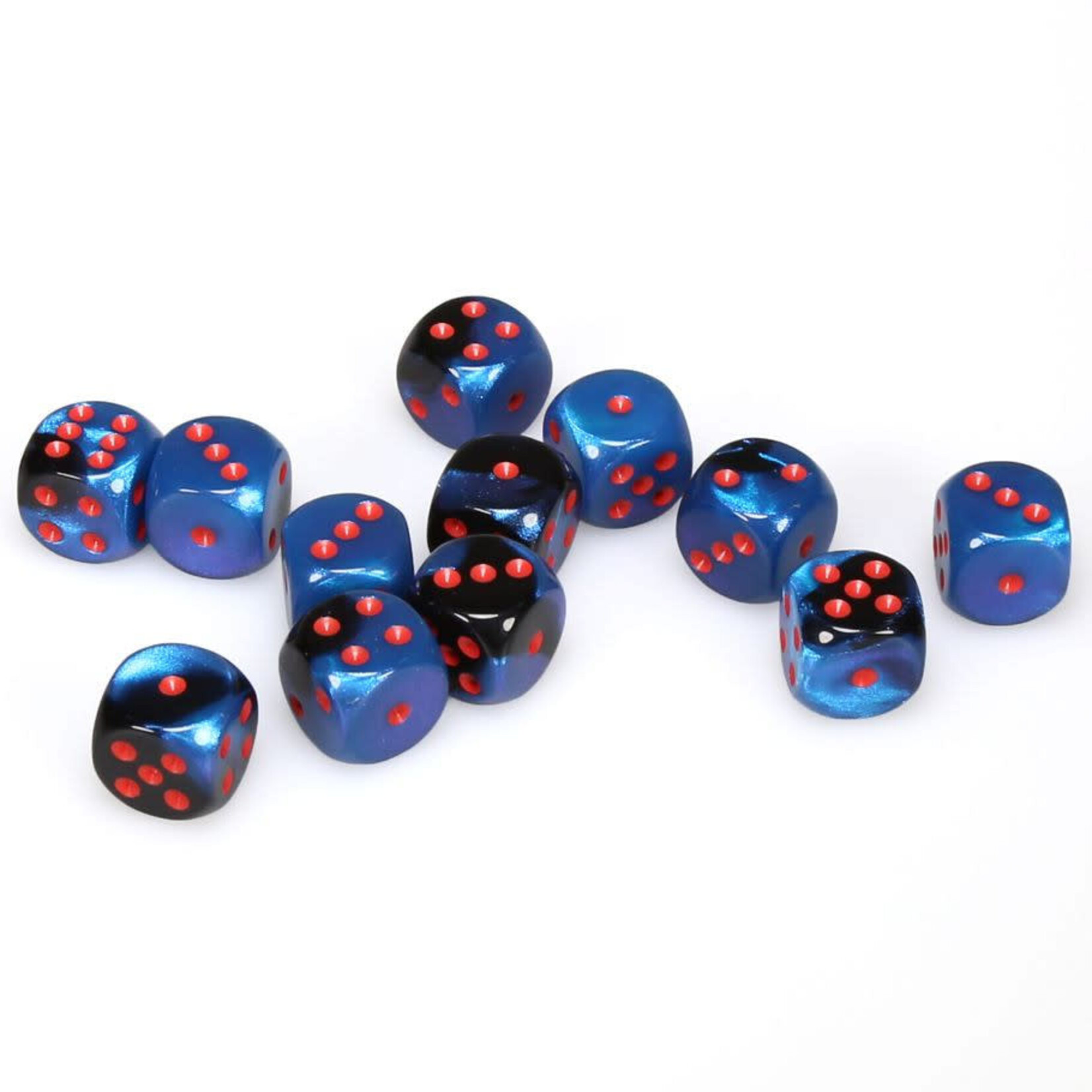 Chessex CHX 26658 Gemini Black-Starlight / Red 16mm (12d6)