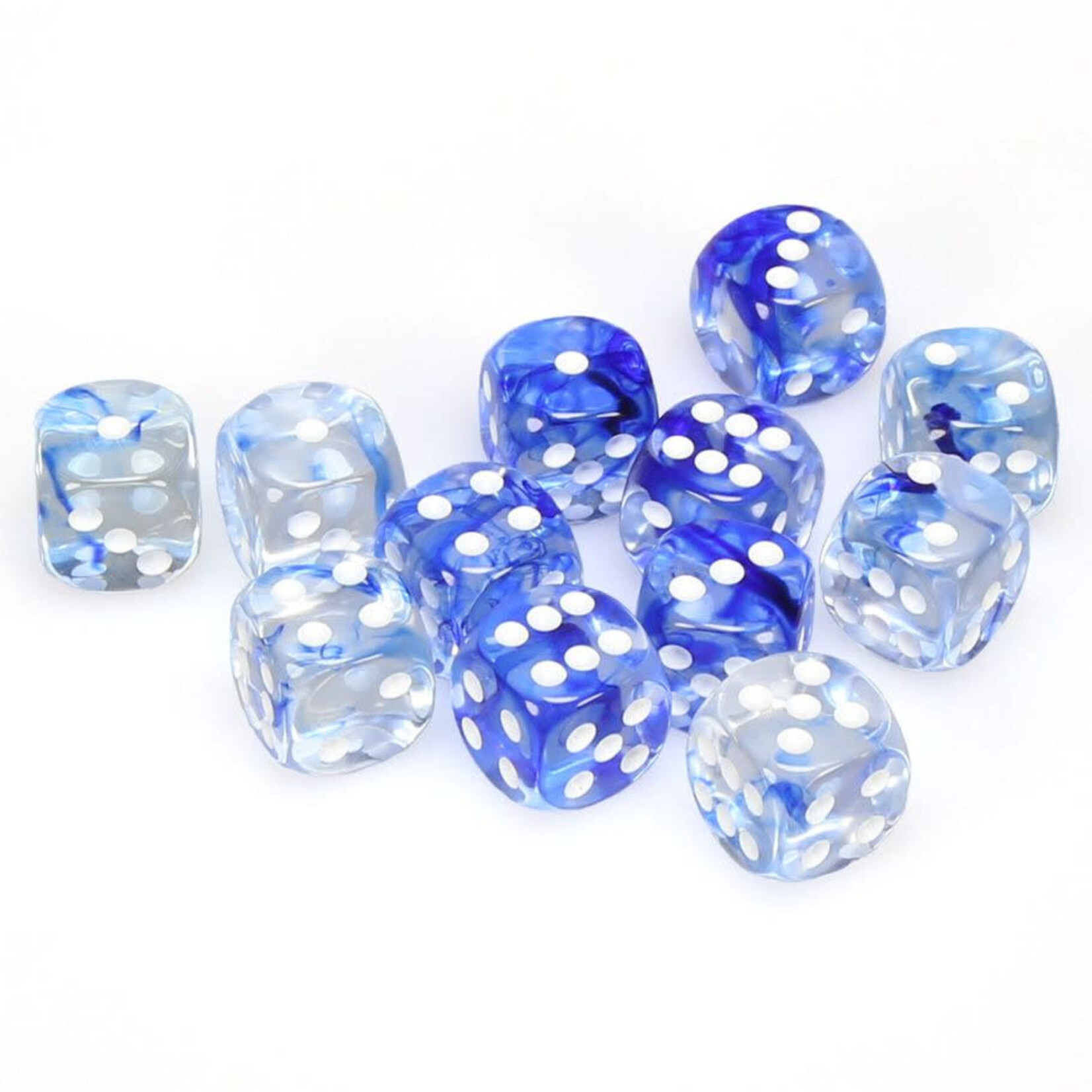 Chessex CHX 27666 Nebula Dark Blue / White 16mm (12d6)