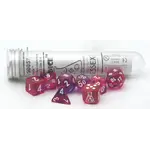 Chessex CHX 30057 Nebula Black Light Special / White Polyhedral 7-die Set