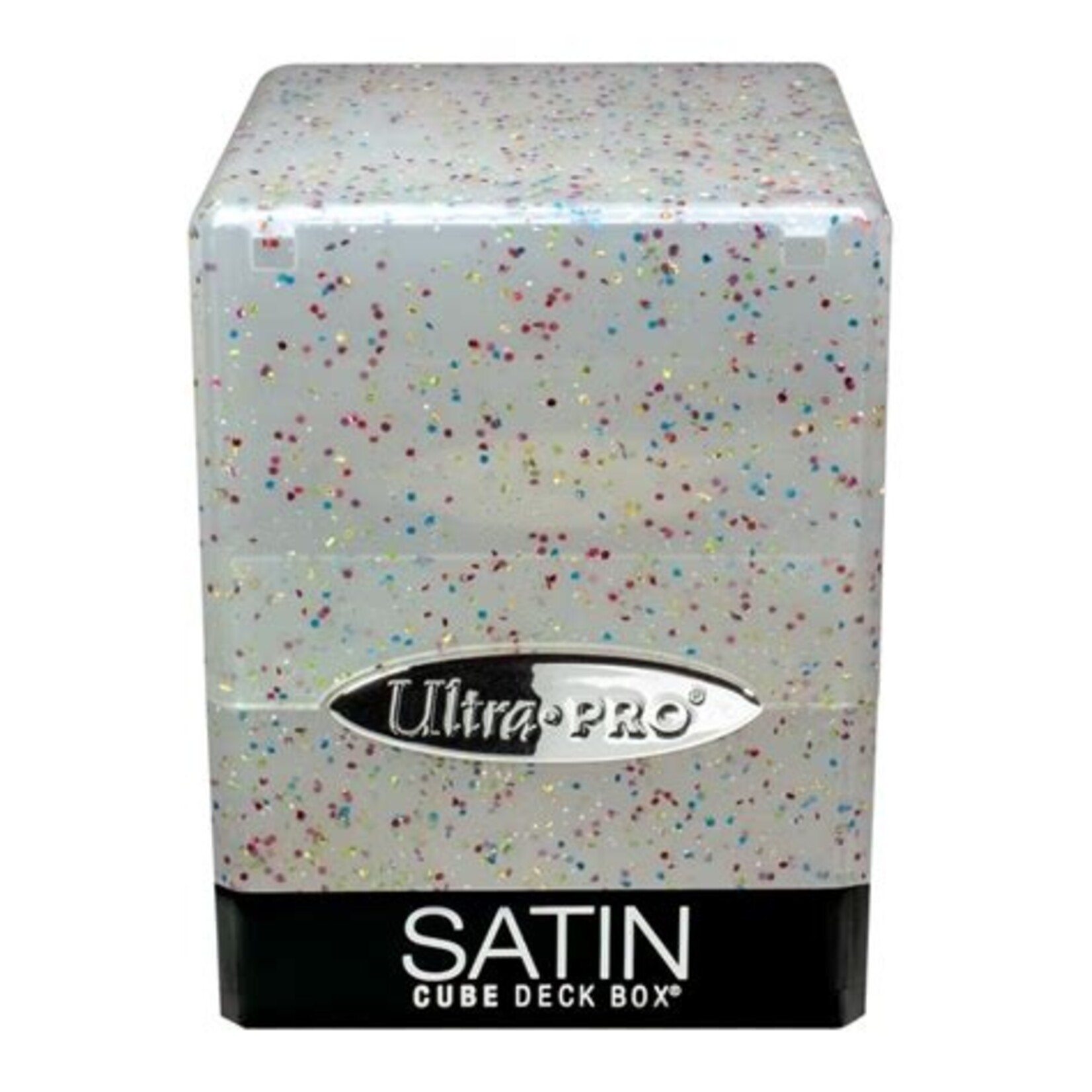 Ultra Pro Deckbox: Satin Cube 100+ Glitter- Clear