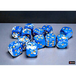 Chessex CHX 24606 16mm 12d6 Brush Dice: Wavebreak
