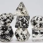 Foam Brain Games Butterfly Kiss - Black Rpg Dice Set Foam Brain Games