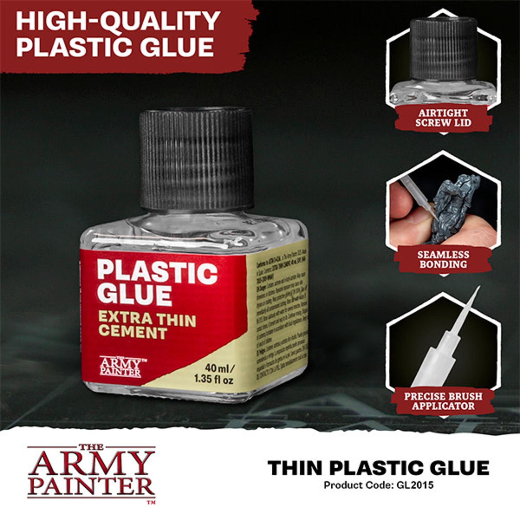 The Army Painter The Army Painter - Plastic Glue- Extra Thin Cement, 40oz