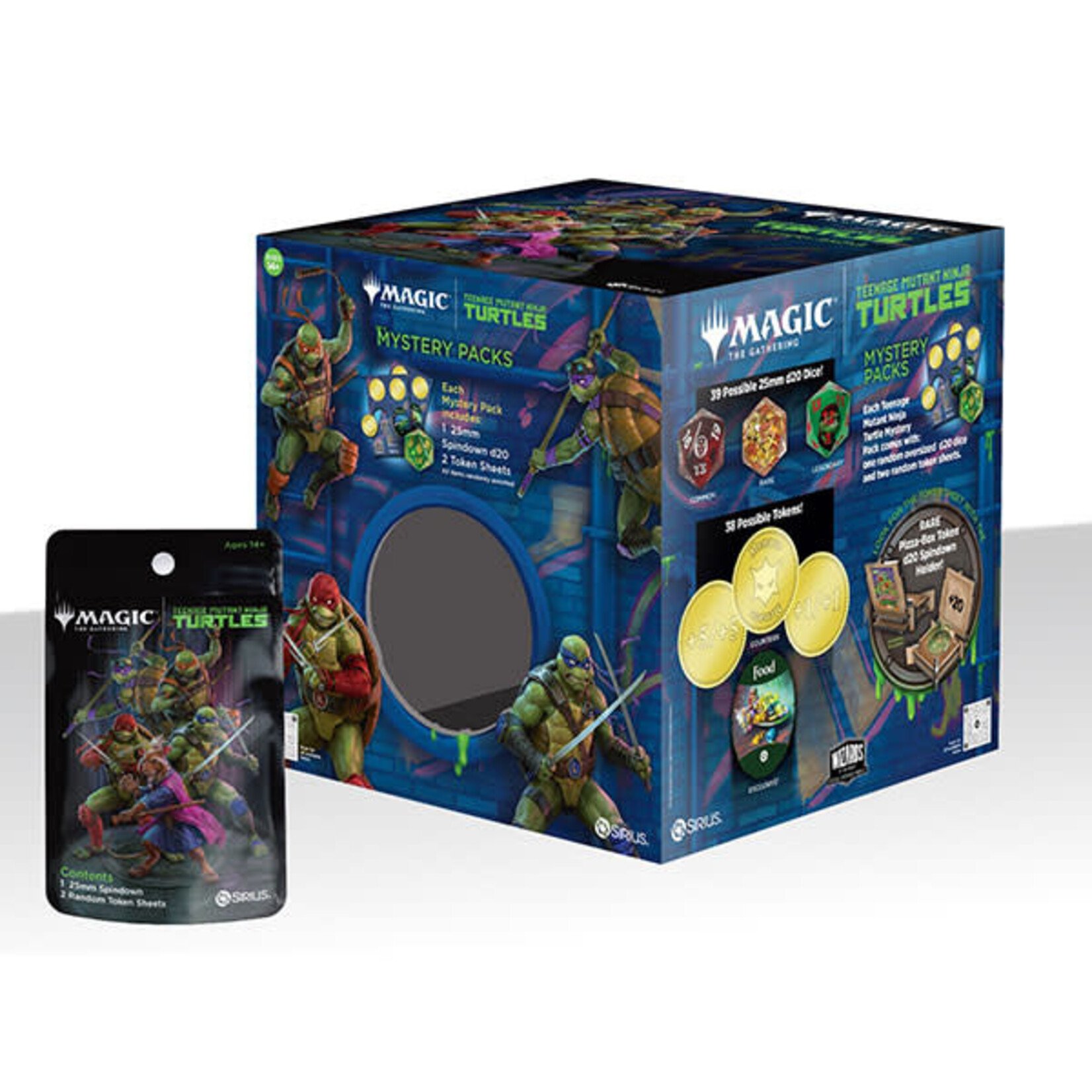 Wizards of the Coast MTG Teenage Mutant Ninja Turtles Treasure Packs Dice
