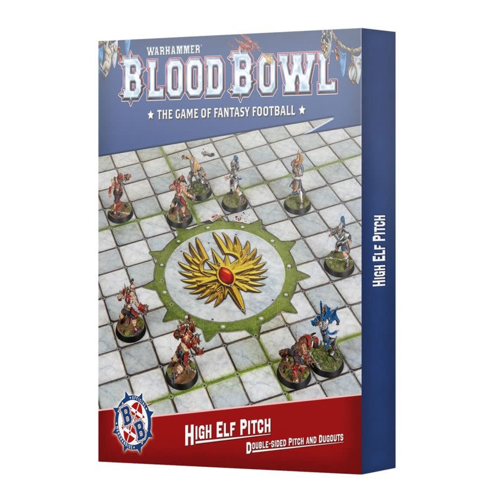 Games Workshop Blood Bowl: High Elf Team Pitch and Dugouts