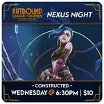 Riftbound Events 04/15 Wednesday @ 7 PM - Riftbound Nexus Nights Constructed