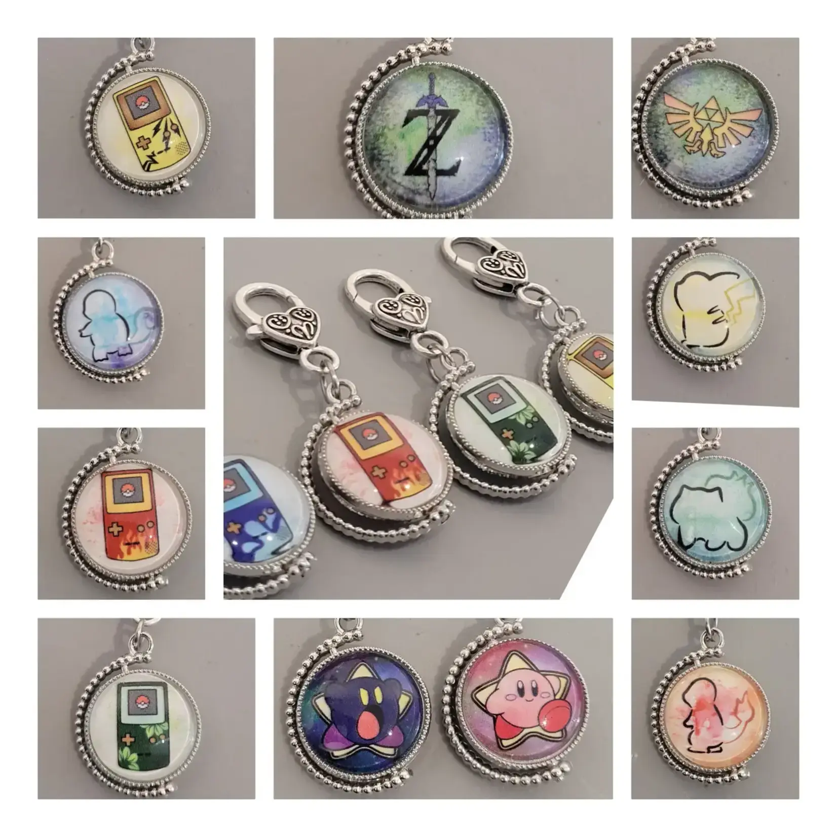 Con-Quest Crafts Gaming Inspired Fidget Charms Double-Sided Keychain