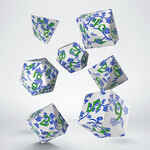 Foam Brain Games 7-Die Set Full Art: Porcelain