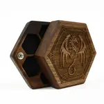 elderwoodacademy Dice Box : Hex Chest Walnut Winged Beehive