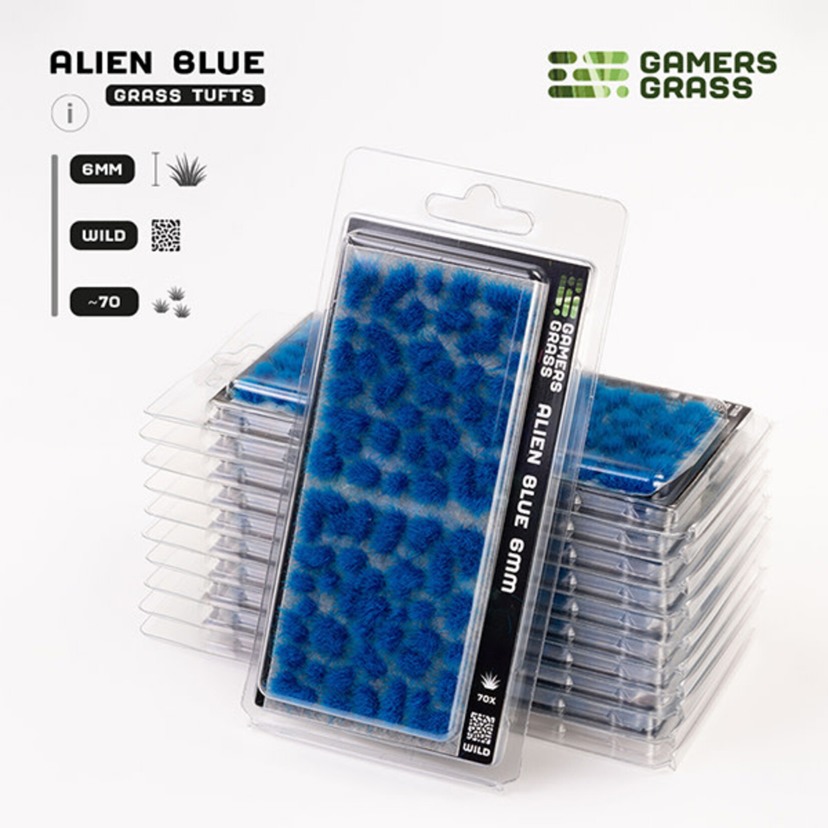 Gamers Grass Tufts : Alien Tufts- Blue 6mm- Wild