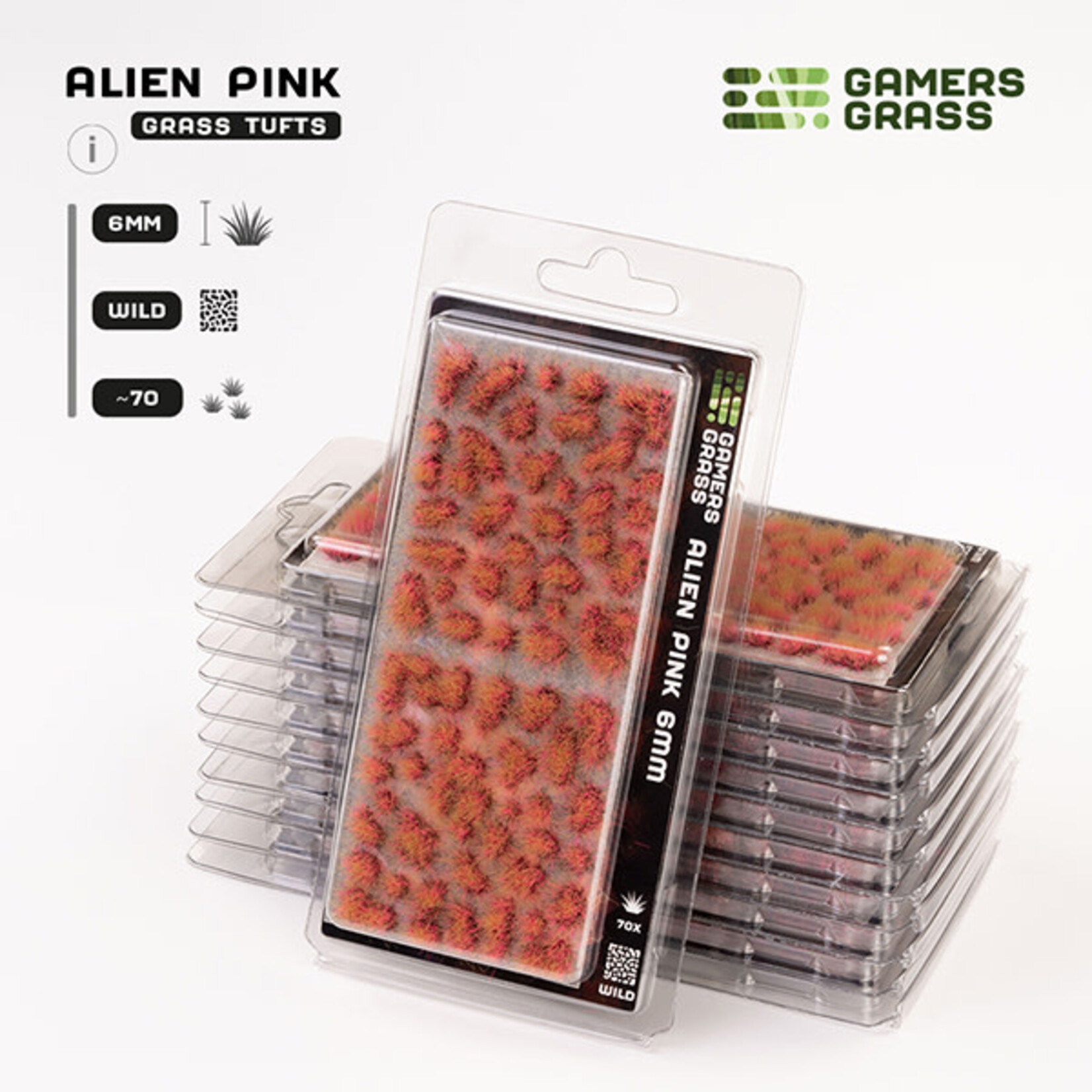 Gamers Grass Tufts : Alien Tufts- Pink 6mm- Wild